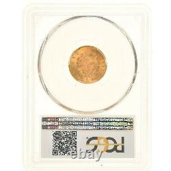 Italy, Gold 10 Lire 1863-t Bn Pcgs Ms 63, Rare