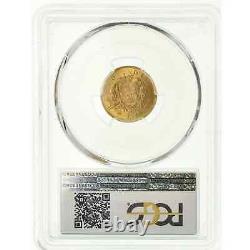 Italy, Gold 10 Lire 1863-t Bn Pcgs Ms 63+, Rare