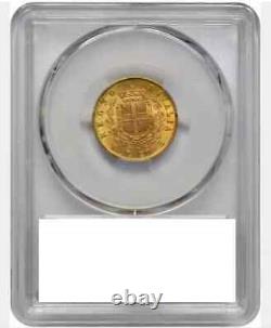 Italy, Gold 20 Lire 1873-m Bn Pcgs Ms 63, Rare