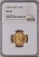 Italy, Gold 20 Lire 1881 R Ngc Ms 63, Rare2