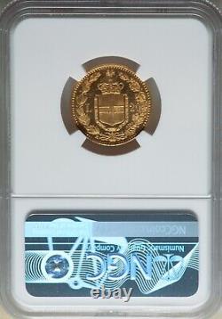 Italy, Gold 20 Lire 1882 R Ngc Ms 64 Dpl, Rare8