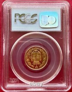 Italy, Gold 20 Lire 1891 R Pcgs Ms 64, Rare7