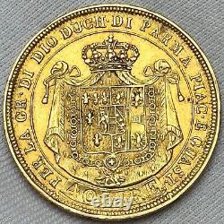 Italy Gold Coin Duchy of Parma Piacenza Italian States 40 Lire 1815 Maria Luigia