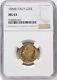 Italy Kingdom 1884-r 20 Lire Gold Coin Uncirculated, Ngc Certified Ms-63, Rare