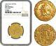 Italy Milan, Gold Doppia Phillip II 1582 Ngc Unc D, Rare11