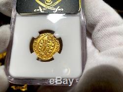 Italy, Ngc 67 Venice 1400-13 Ducat Gold Coin Finest Known Jesus Christ Gospel