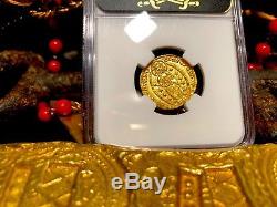 Italy, Ngc 67 Venice 1414-23 Ducat Gold Coin Finest Known Jesus Christ Gospel