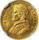Italy Papal States 1855 2 1/2 Scudi Gold Coin Uncirculated Certified Ngc Ms62