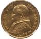Italy Papal States 1866 20 Lire Gold Coin Choice Uncirculated Ngc Certified Ms63