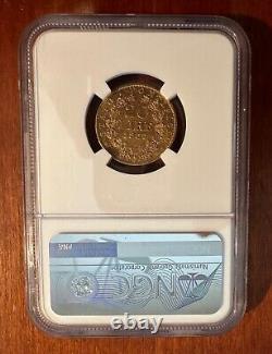 Italy Papal States 1867 20 Lire Gold Coin Almost Uncirculated Certified Ngc Au55