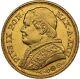 Italy Papal States 1867 XXII 20 Lire Gold Coin, Uncirculated Ngc Certified Ms61