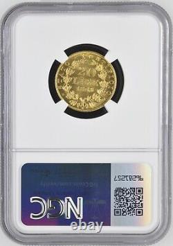 Italy Papal States 1868 20 Lire Gold Coin Choice Uncirculated Ngc Certified Ms63