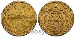 Italy Papal States, Gold Pius VI Zecchino Anno I (1775) Ngc Au D, Rare11