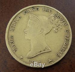 Italy Parma 1815 Gold 40 Lire XF Maria Luigia