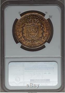Italy Sardinia 1826 gold 80 lire NGC AU 53