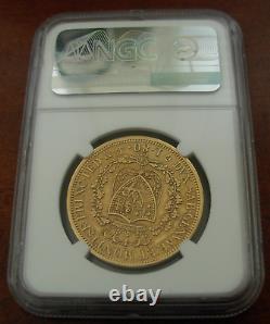 Italy Sardinia 1828 P Anchor Gold 80 Lire NGC AU Details Carlo Felice
