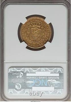 Italy Sardinia 1831 40 lire NGC AU-50