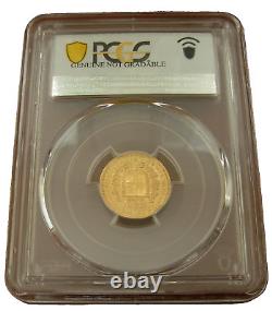 Italy Sardinia 1833 Eagle Head P Gold 10 Lire PCGS XF Details Carlo Alberto
