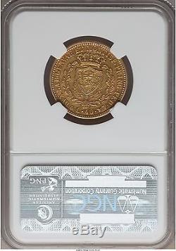 Italy Sardinia 1931 40 lire NGC AU-50
