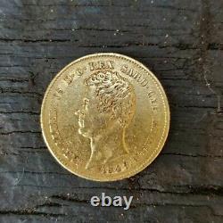 Italy Sardinia GOLD COIN, 20 Lira 1849'Carlo Alberto