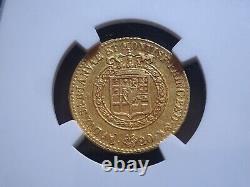 Italy Sardinia Gold 20 Lire 1819 L, NGC AU55