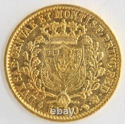 Italy States Sardinia 1826.900 Fine Gold 20 Lire Ruler Carlo Felice KM# 118.1