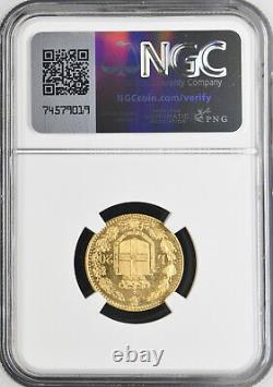 Italy Umberto I Gold 20 Lire 1882-R NGC MS-63 Proof-like! Rome mint Super nice
