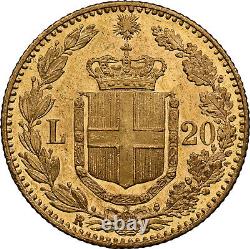 Italy Umberto I Gold 20 Lire 1890-R NGC MS-64! Rome mint! Lustrous! Super nice