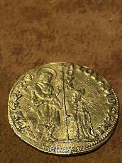 Italy Vatican Est 1779 Zecchino Gold Coin 1 Ducat Very Rare Beautiful AU