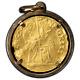 Italy Venice 1523-39 Andrea Gritti Ducat Gold Coin In Bezel