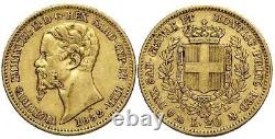 Kingdom of Sardinia 20 Lire Gold Coin 1852 Vittorio Emanuele II KM146