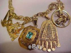 Lot 47.1 Gram 18k 14k 10k Charm Bracelet Jabel Coin Milro Wedding Ring 14k Free