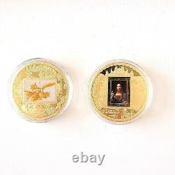 Leonardo Da Vinci' 24 Karat Gold Strikes/Coins 10 Coin Set with Collectors Box