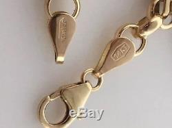 MILOR Italy 14k yellow gold Link chain COIN charm bracelet