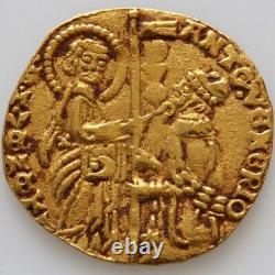 Medieval coin Venice Italy, Gold AV Ducat, Antonio Venier, circa 1382-1400 A. D