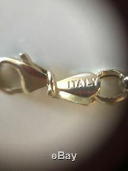 Milor Italy 14k Gold Bracelet With 12 Euro Coins 21cm