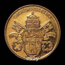 ND 1958-63 Vatican City 3 Dukat Gold Coin John XXIII 10.6g 0.334 AGW G1810