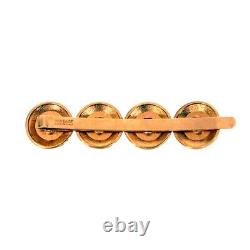 NEW $275 VERSACE Tribute RUNWAY Gold Tone Brass MEDUSA COIN Barrette HAIR SLIDE