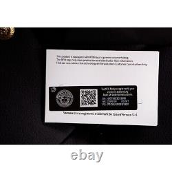 NEW $275 VERSACE Tribute RUNWAY Gold Tone Brass MEDUSA COIN Barrette HAIR SLIDE