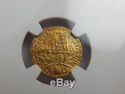 Ngc Graded 1758 Italy 1/2z Gold Coin Papal States Au Details Bent
