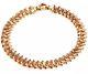 NWT $1780 ROBERTO COIN 18K Rose Gold Intricate Chain 7.5L Bracelet + Box RARE