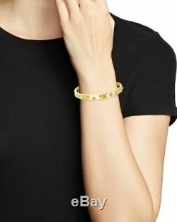NWT $5900 Roberto Coin 18K Yellow Gold Pois Moi Luna Diamond Bangle Bracelet