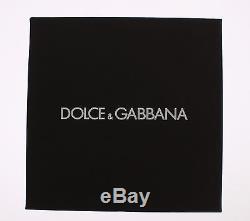NWT DOLCE & GABBANA Earring Gold Roman Coin Crystal Religious Clip On Dangling