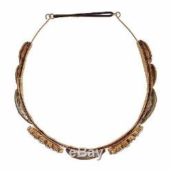 NWT DOLCE & GABBANA Gold Crystal MONETE Roman Coin Runway Headband Hair Diadem