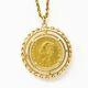 NYJEWEL Italy King Emanuele Gold Coin Pendant Necklace 20 20.4g