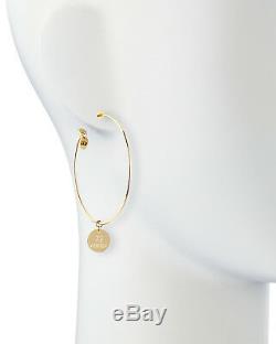 New 18k Roberto Coin Hoops Earrings Ti Amo I Love You $1500