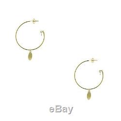 New 18k Roberto Coin Hoops Earrings Ti Amo I Love You $1500