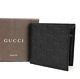 New Authentic Gucci Mens Black Guccissima Leather Wallet withCoin Pocket 150413