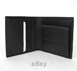 New Authentic Gucci Mens Black Guccissima Leather Wallet withCoin Pocket 150413