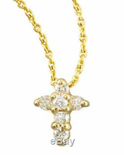 New Authentic Tiny Treasures Diamond Baby Cross Necklace by Roberto Coin